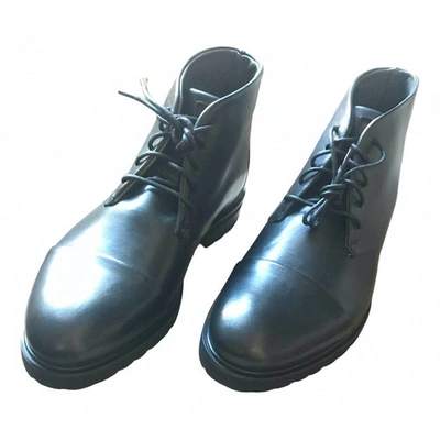 Pre-owned Strellson Black Leather Boots