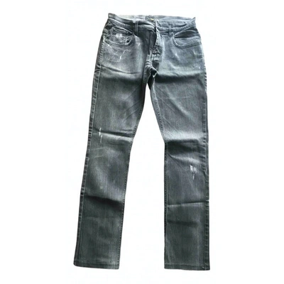 Pre-owned Fendi Grey Polyester Jeans