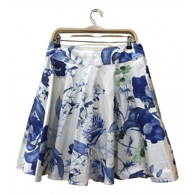 Pre-owned Roberto Cavalli Mini Skirt In Multicolour