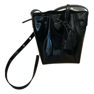 Pre-owned Mansur Gavriel Bucket Black Patent Leather Handbag
