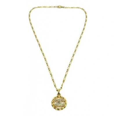 Pre-owned Chanel Cc Metal Necklace