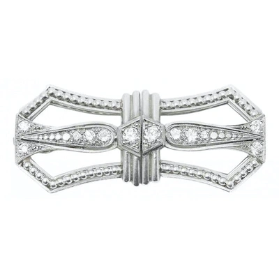 Pre-owned Tiffany & Co Platinum Pin & Brooche In Silver