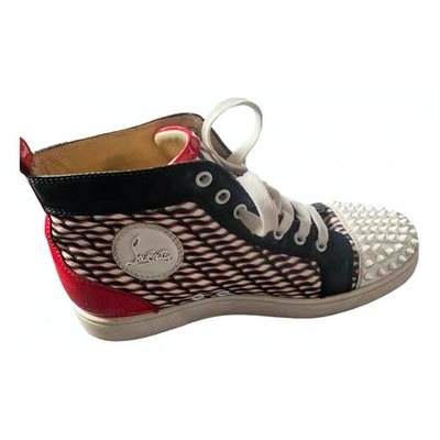 Pre-owned Christian Louboutin High Trainers In Multicolour
