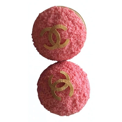 Pre-owned Chanel Pink Metal Earrings