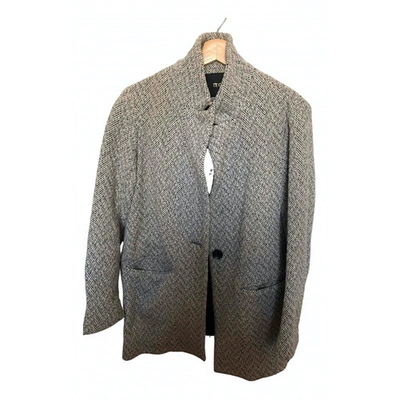 Pre-owned Maje Grey Wool Coat