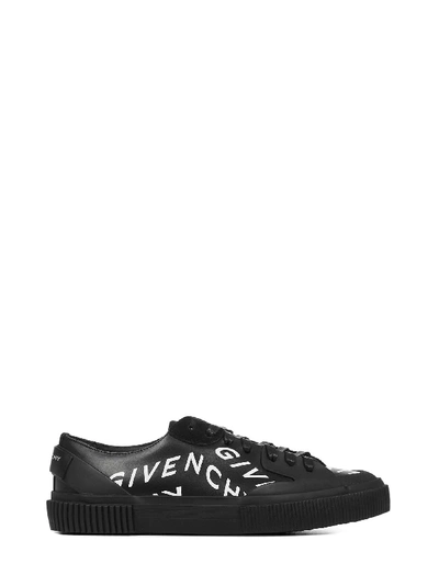 Shop Givenchy Tennis Light Sneakers In Black