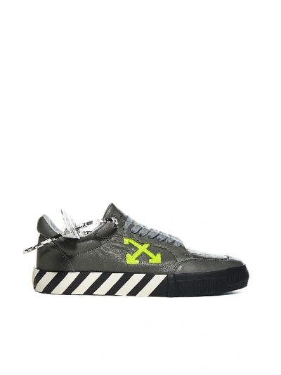 Shop Off-white Sneakers In Grey Green