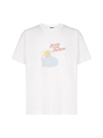 Shop Jacquemus Jacques Print Cotton T-shirt In Light Pink