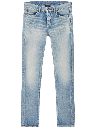 Shop Saint Laurent Jeans In Blue