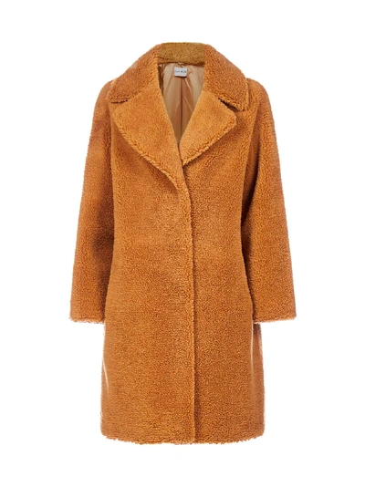Shop Stand Studio Camille Faux-shearling Coat In Nougat