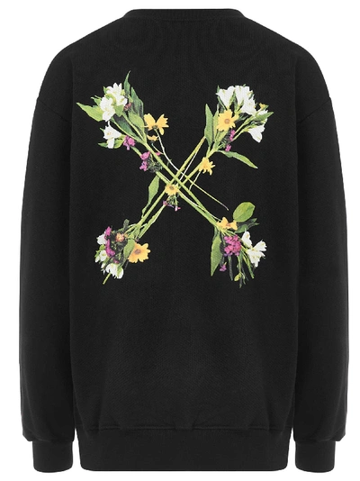 Shop Off-white Flock Arrows Sweatshirt In Black/green