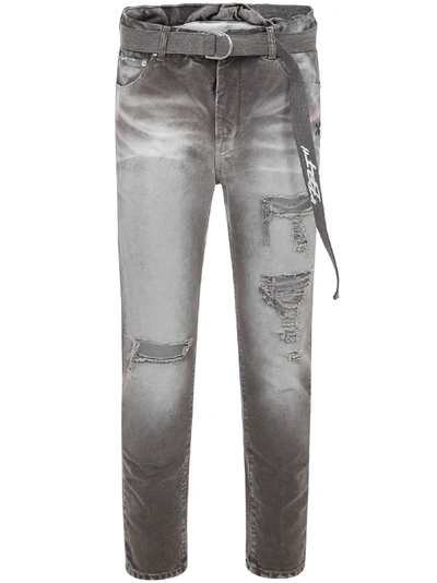 Shop Off-white Jeans In Grey