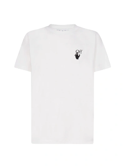 Shop Off-white Pascal Arrows Cotton T-shirt In White Black