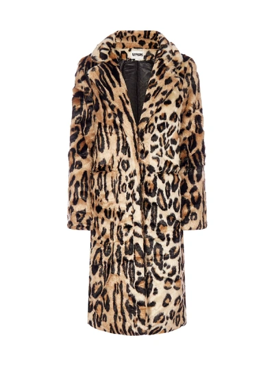 Shop Apparis Karlie Leopard Print Faux Fur Coat In Leopardle