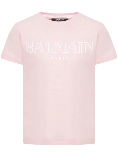 Shop Balmain Paris Kids T-shirt In Pink