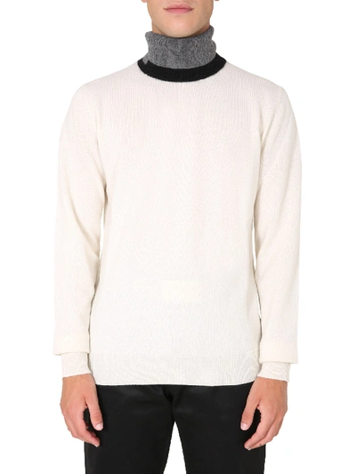 Shop Maison Margiela Turtleneck Sweater In White