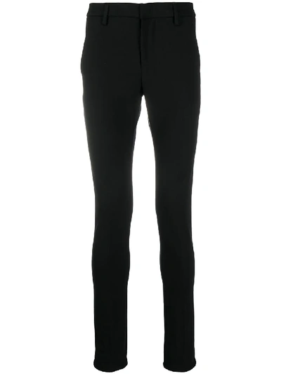 Dondup Gaubert Stretch Cotton Trousers In Black