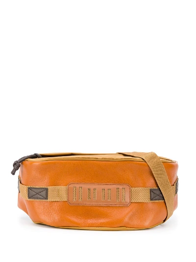 Shop White Mountaineering Panelled Belt Bag In Brown