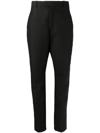 Shop Bottega Veneta Crop-leg Tailored Trousers In Black