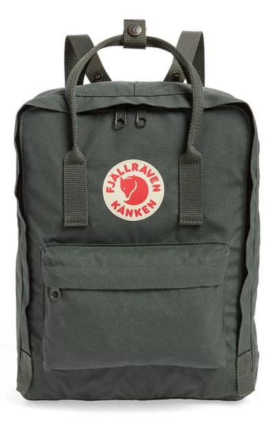 Shop Fjall Raven Kanken Water Resistant Backpack In Forest Green