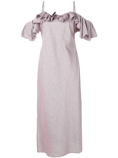 Shop Jacquemus La Robe Pampelonne Dress In Purple