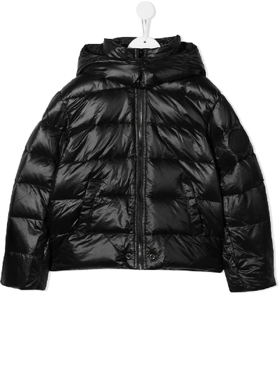 Shop Diesel Puffer Jacket In Black