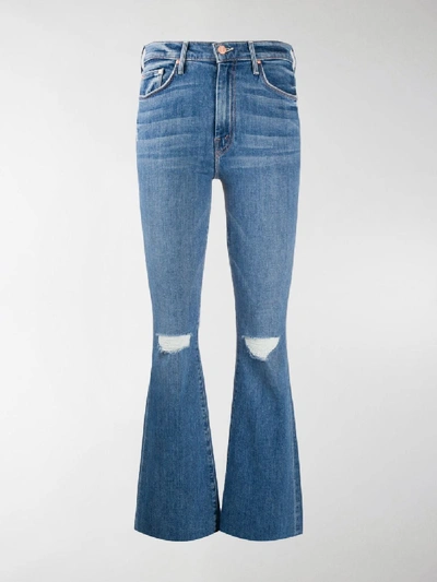 Shop Mother Weekender High-rise Jeans In Blue