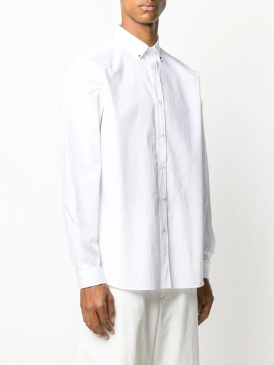 Shop Valentino Untitled Cotton Shirt In White