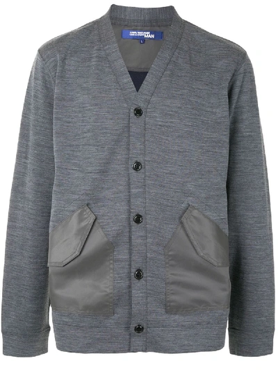 Shop Junya Watanabe Button-down Cardigan In Grey