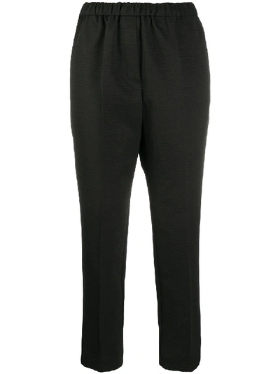 Shop Christian Wijnants Cropped Trousers In Black