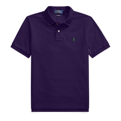 Shop Polo Ralph Lauren Cotton Mesh Polo Shirt In Brandford Purple