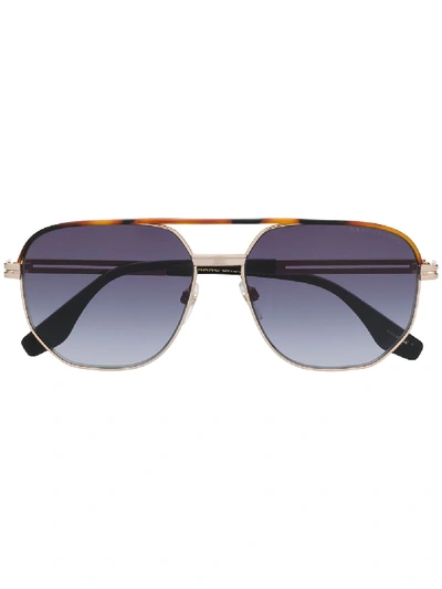 Shop Marc Jacobs Oversized Racing Sunglasses In Gold