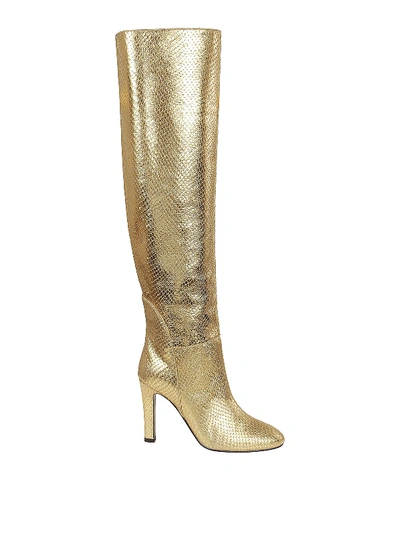 Shop Giuseppe Zanotti Hattie 105 Boots In Gold