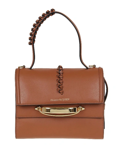 Shop Alexander Mcqueen The Story Bag In Brown