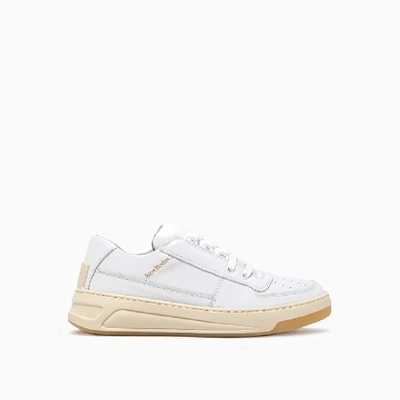 Shop Acne Studios Steffey Lace Up Sneakers Ad0257-anc370 In White