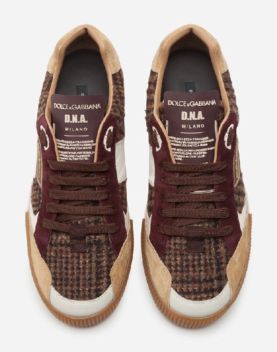 Shop Dolce & Gabbana Mixed-material Miami Sneakers