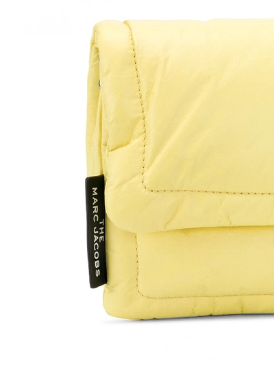 Shop Marc Jacobs The Pillow Leather Bag In Yellow