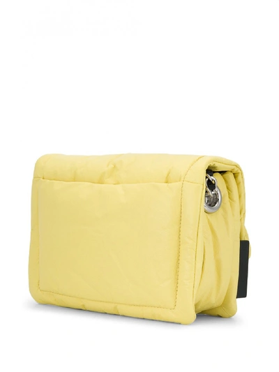 Shop Marc Jacobs The Pillow Leather Bag In Yellow