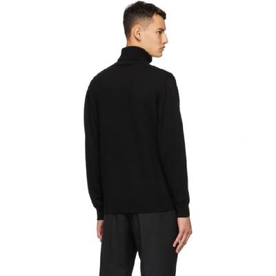 Shop Kenzo Black Tiger Crest Turtleneck In 99 Black