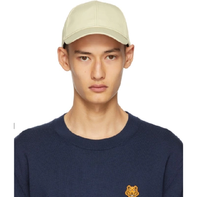 Shop Kenzo Beige Sport Cap In 05 - Putty