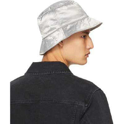 Shop Kenzo Grey Sport Bucket Hat In 93 - Pale G