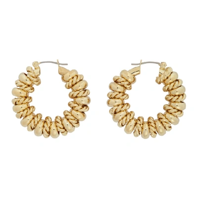 Shop Laura Lombardi Gold Serena Earrings In Brass
