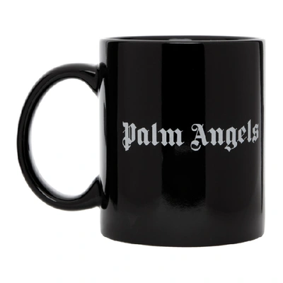 Shop Palm Angels Black Logo Mug