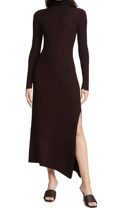 Shop A.l.c Emmy Dress In Chocolate/chocolate