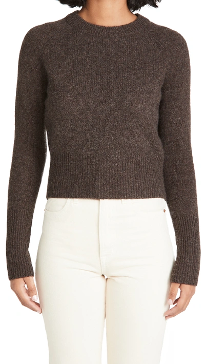 Shop 360 Sweater Jessika Cashmere Pullover In Espresso