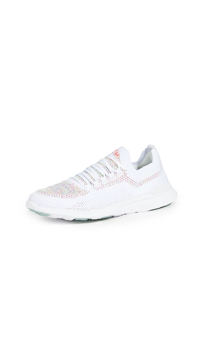 Shop Apl Athletic Propulsion Labs Techloom Breeze Sneakers In White/multi