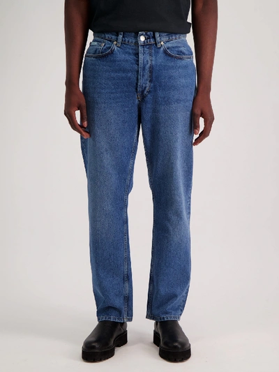 Shop Amendi Bob Straight Jeans In Mid Blue