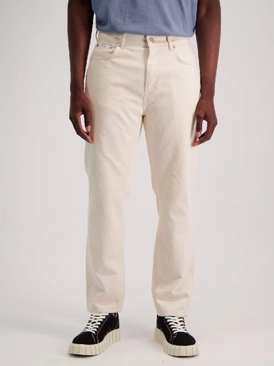 Shop Amendi Åke Classic Jeans In Off White