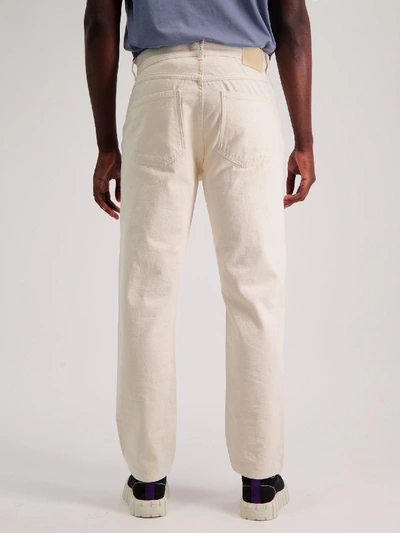 Shop Amendi Åke Classic Jeans In Off White