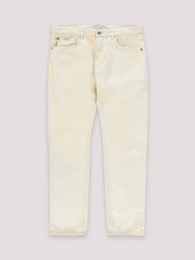 Shop Amendi Åke Classic Jeans In Off White